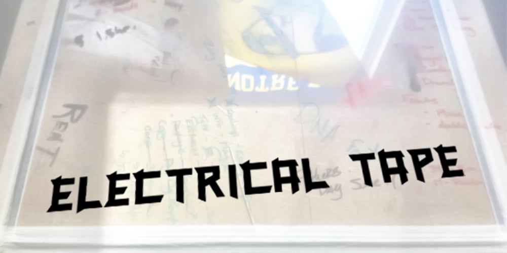 Electrical Tape font