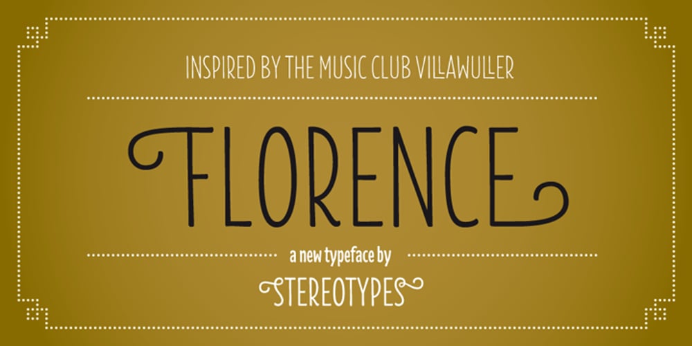 Florence font