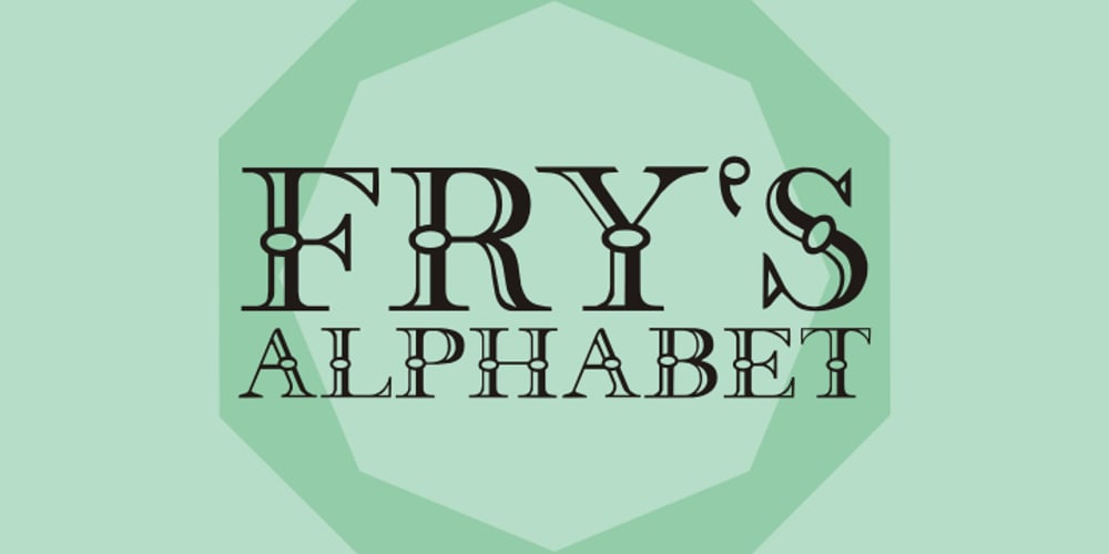 Fry’s Alphabet font