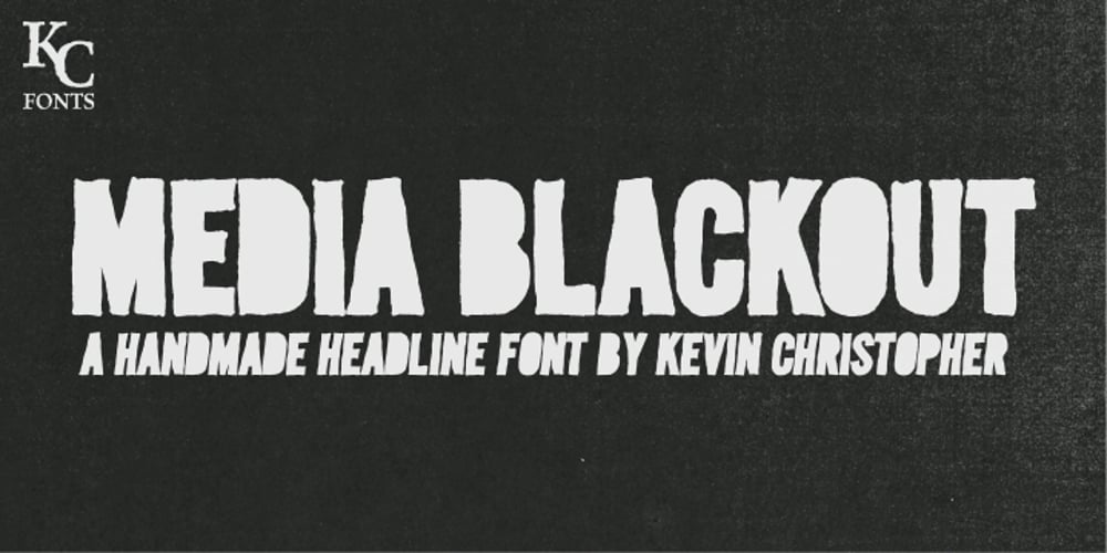 Media Blackout font