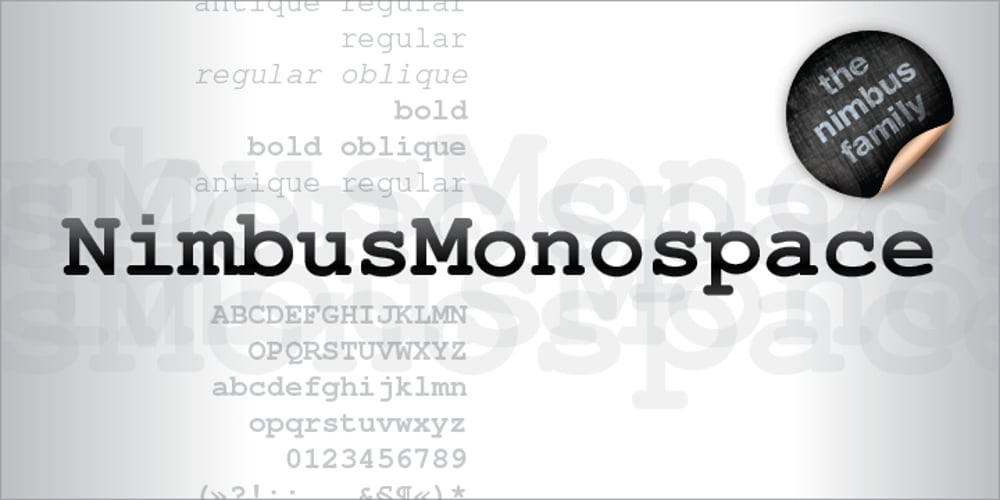 Nimbus Mono Antique L font