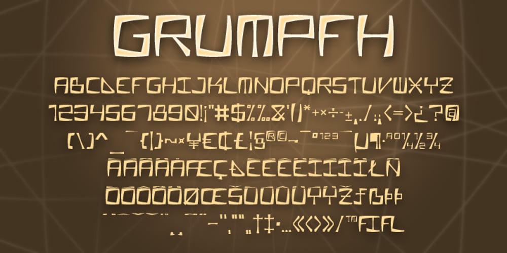 Grumpfh font