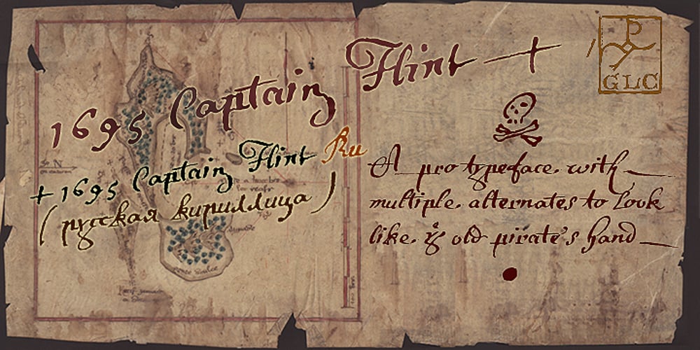 1695 Captain Flint font