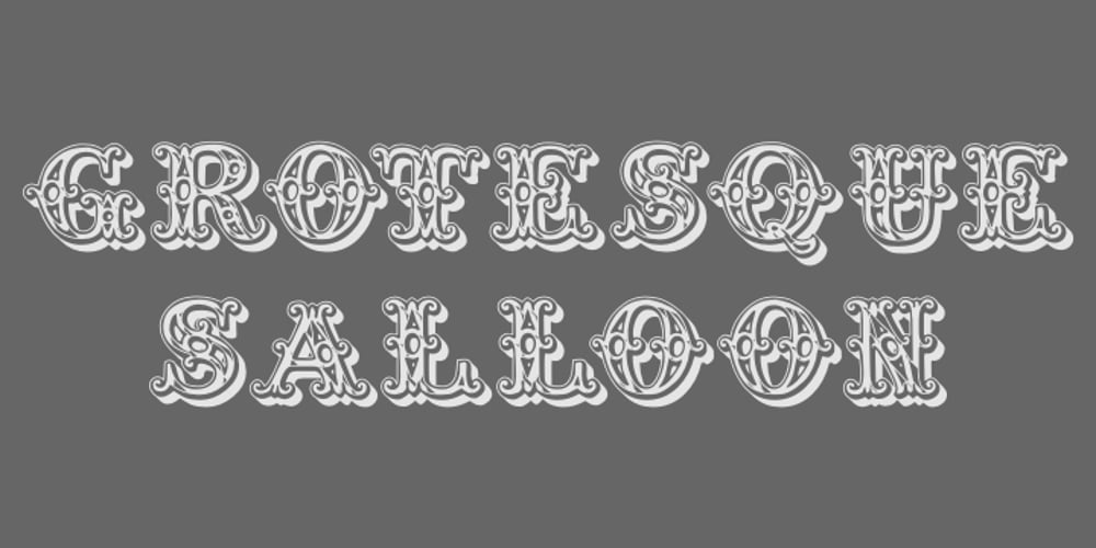 Grotesque Salloon font
