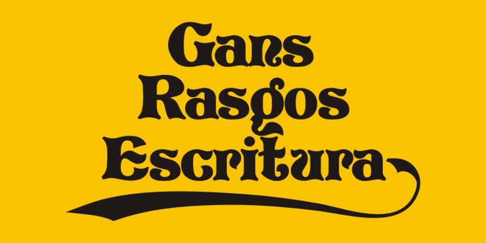 Gans Rasgos Escritura font