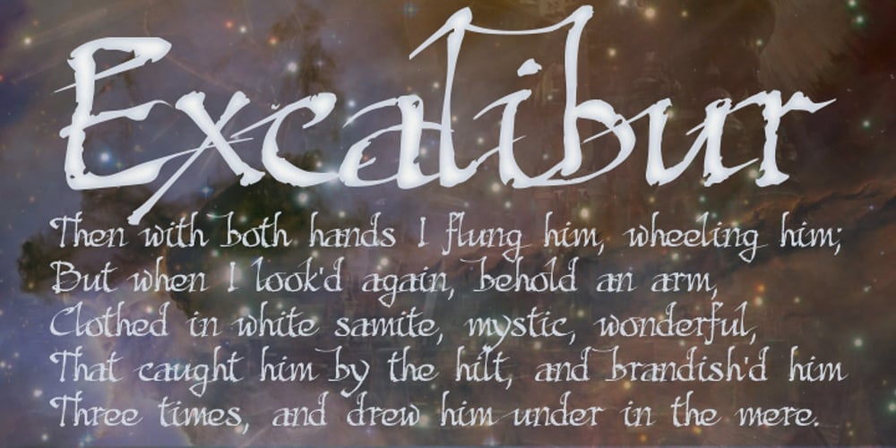 Excalibur SCF font