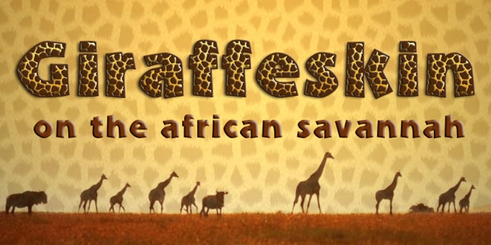Giraffe Skin font