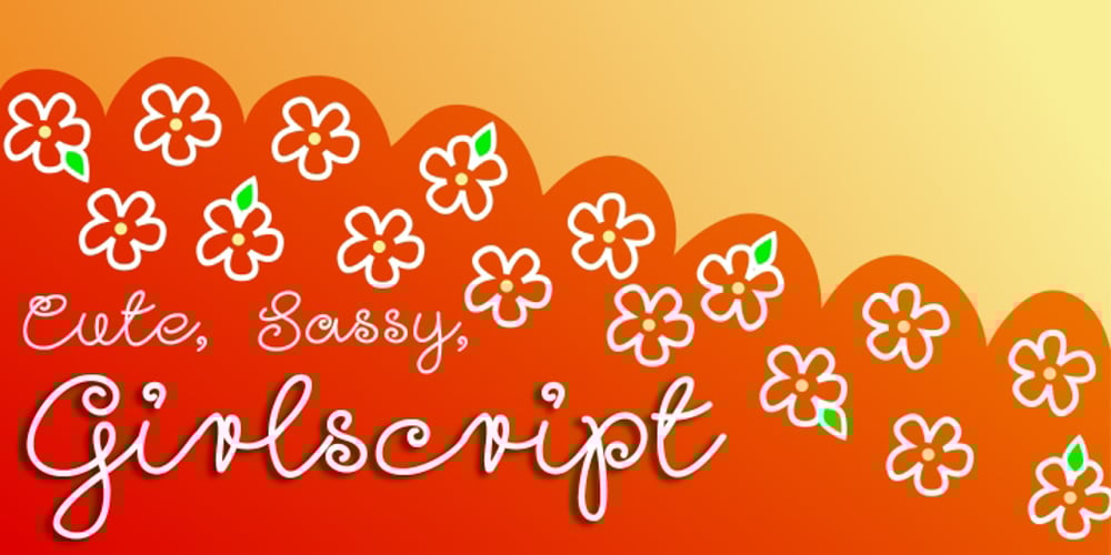 Girl Script font