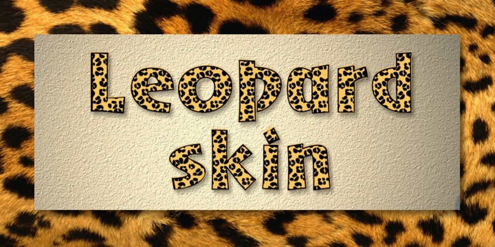 LeopardSkin font