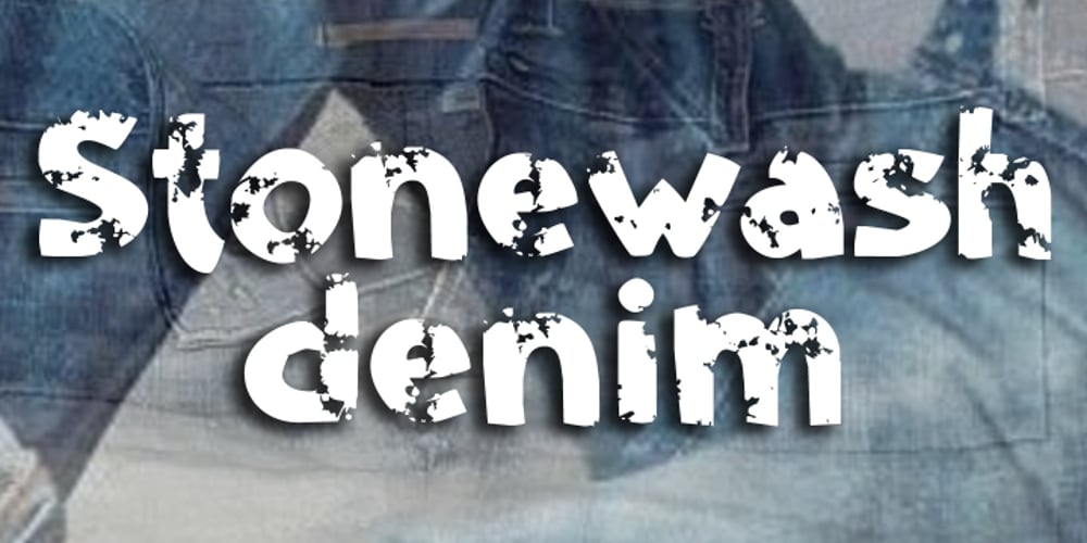 StoneWash font