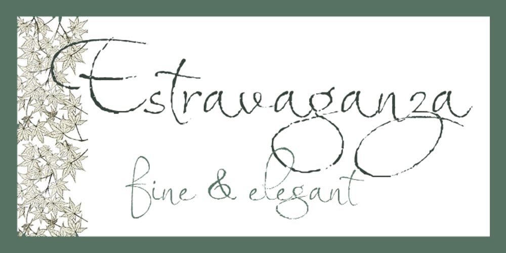 Estravaganza font