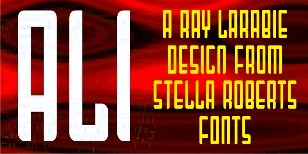 Ali SRF font