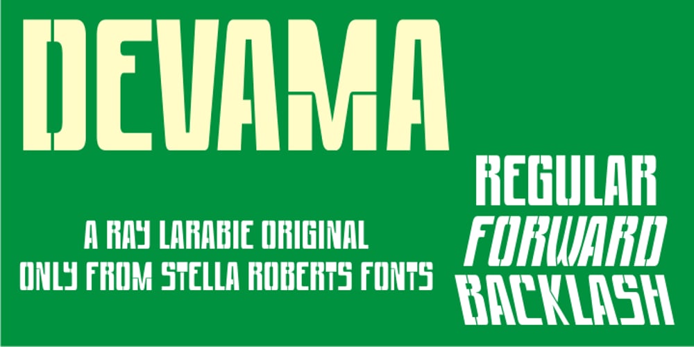 Devama SRF font