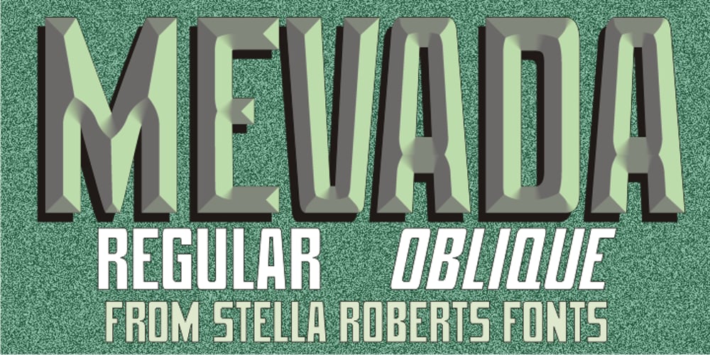 Mevada SRF font
