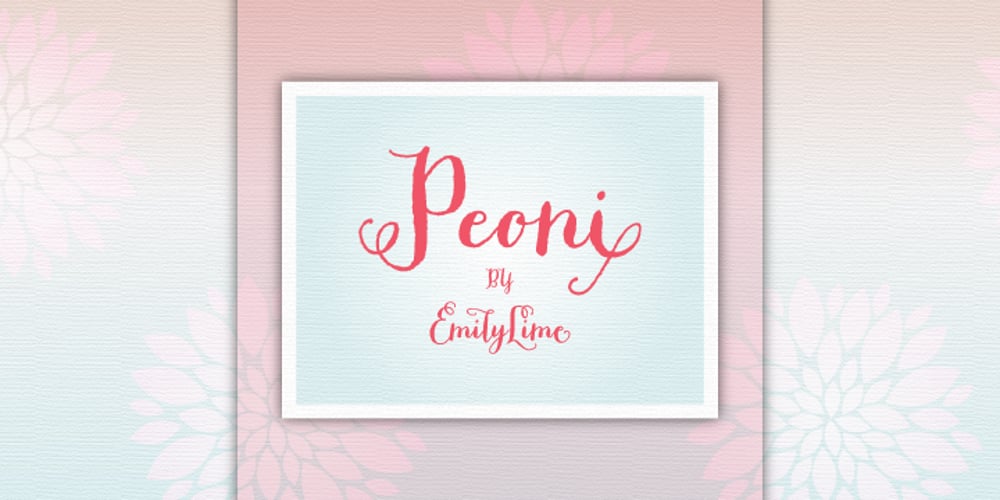 Peoni Pro font