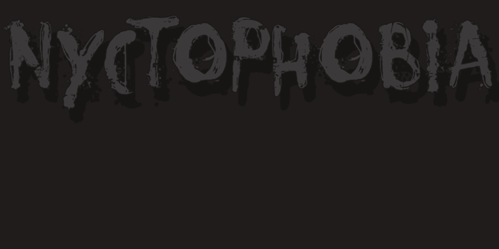 Nyctophobia font