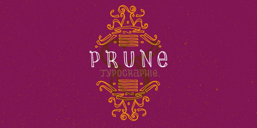 Prune font