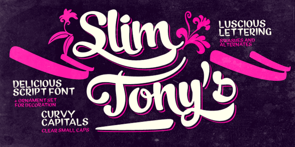 Slim Tony font