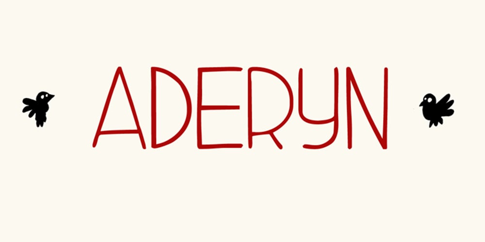 Aderyn font