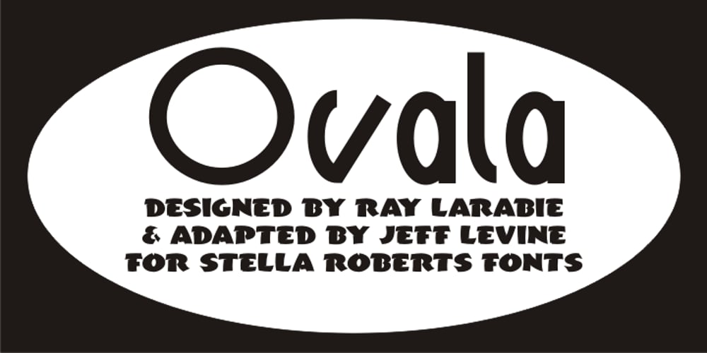 Ovala SRF font