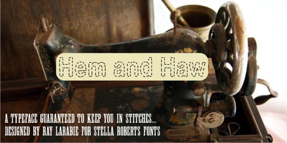 Hem And Haw SRF font