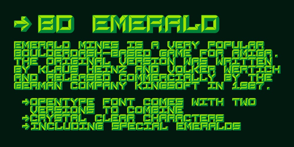BD Emerald font