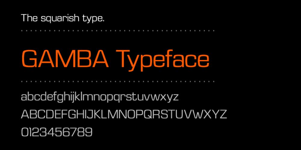 Gamba font