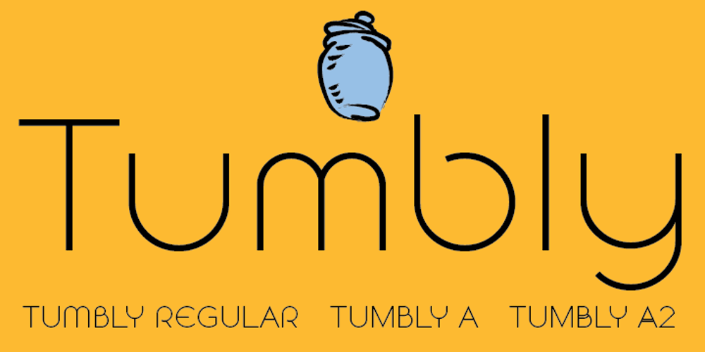Tumbly font