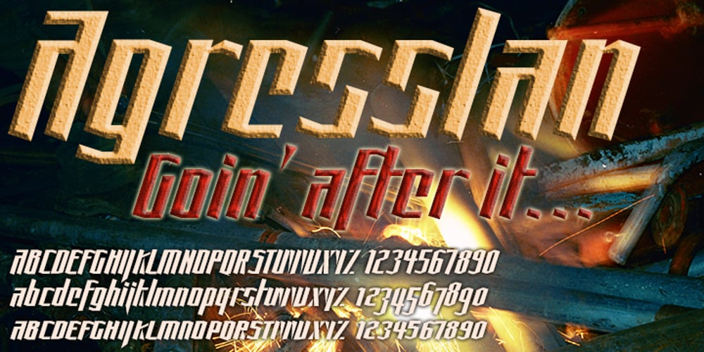 AggressIan font