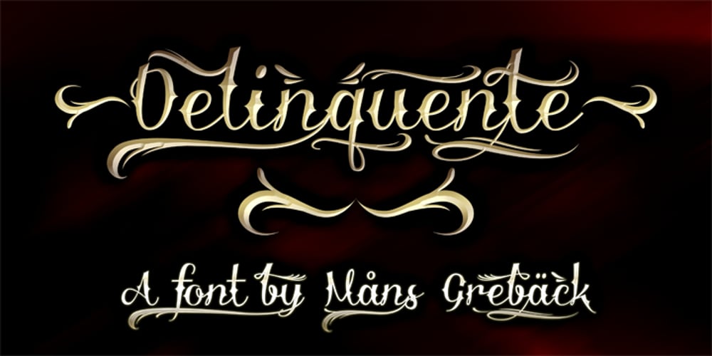 Delinquente font