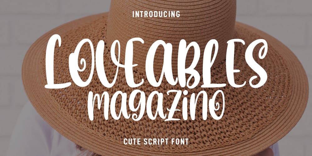 Loveables Magazino font