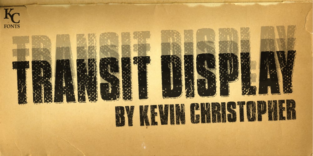 Transit Display font