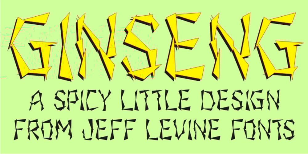 Ginseng JNL font