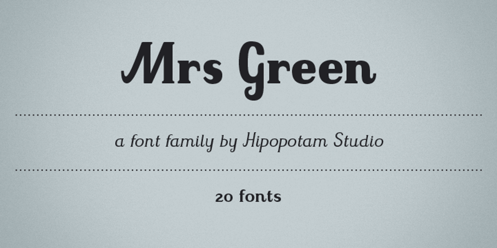 Mrs Green font
