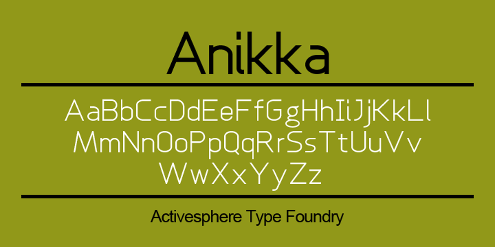 Anikka Sans font