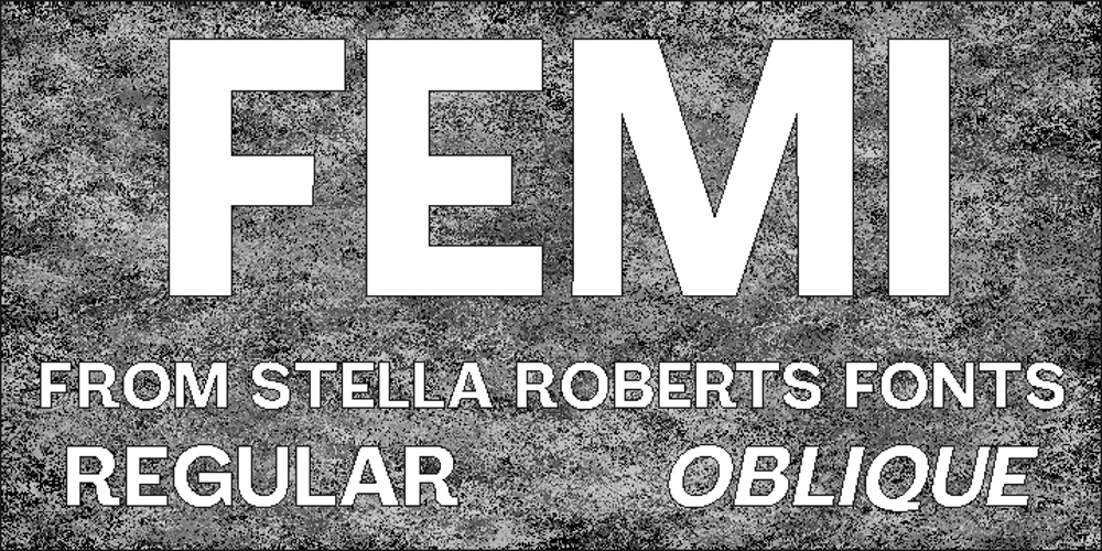 Femi SRF font