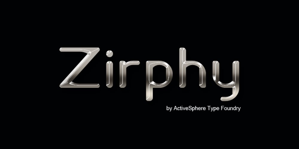 Zirphy font