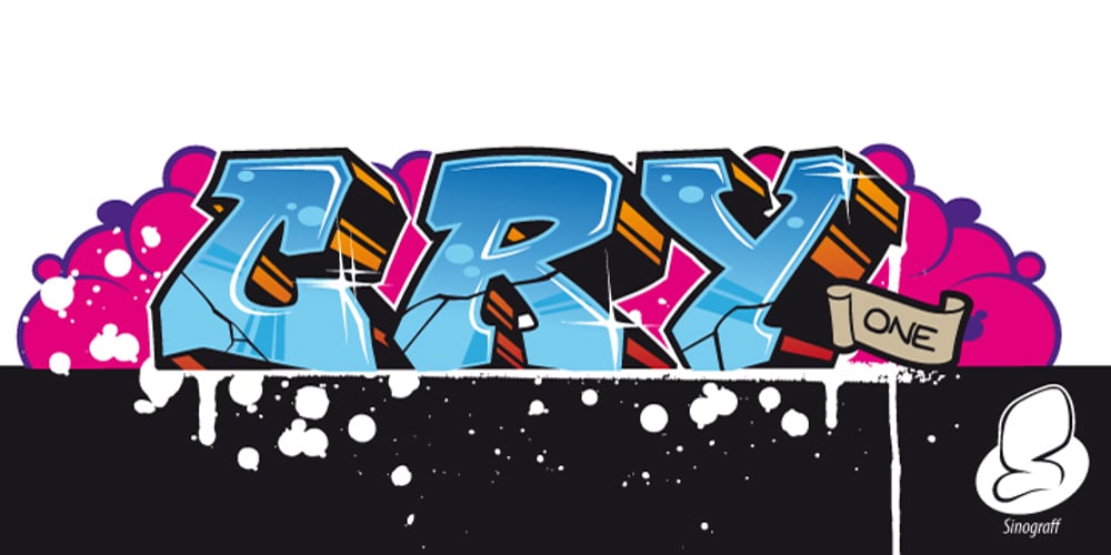 Cry One font