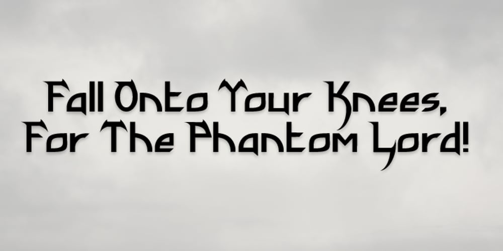 Phantom Lord font
