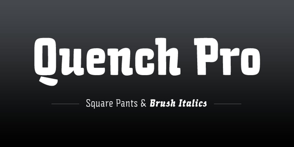 Quench font