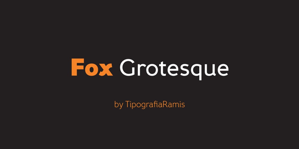 Fox Grotesque font