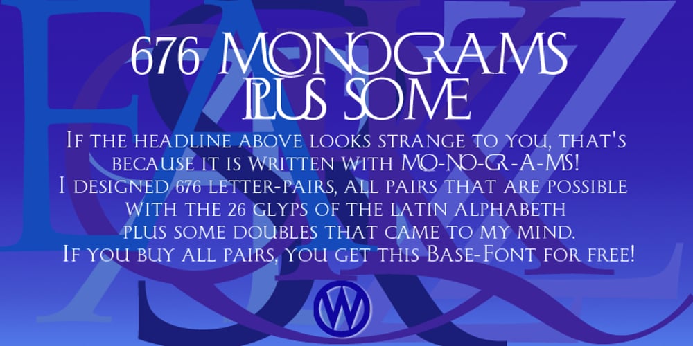 Monogramma font