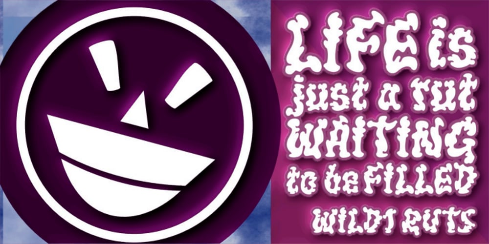 WILD1 Ruts font