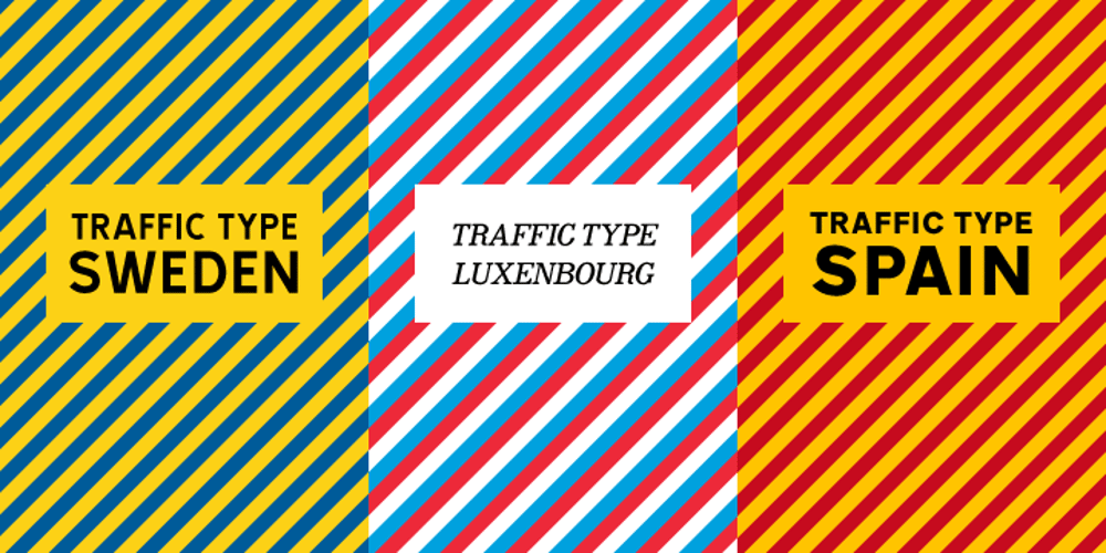 Traffic Type Luxembourg font