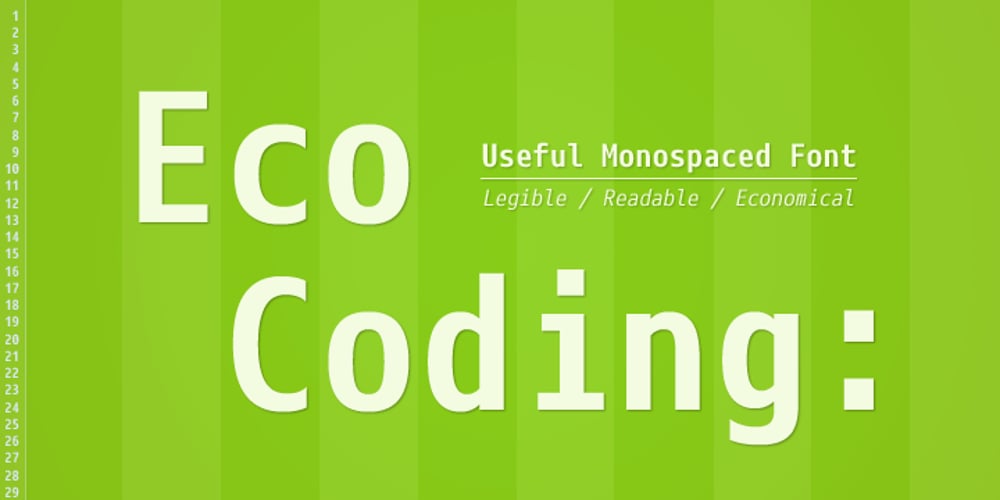 Eco Coding font