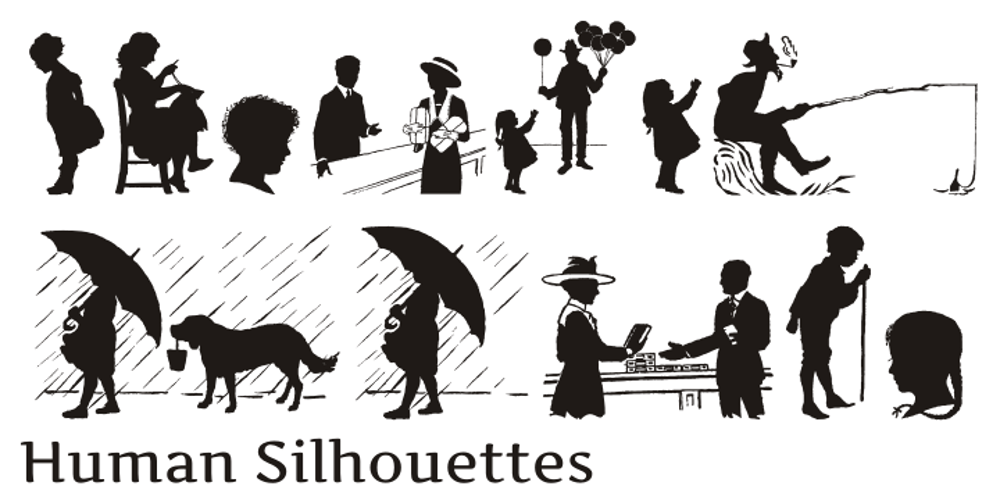 Human Silhouettes font