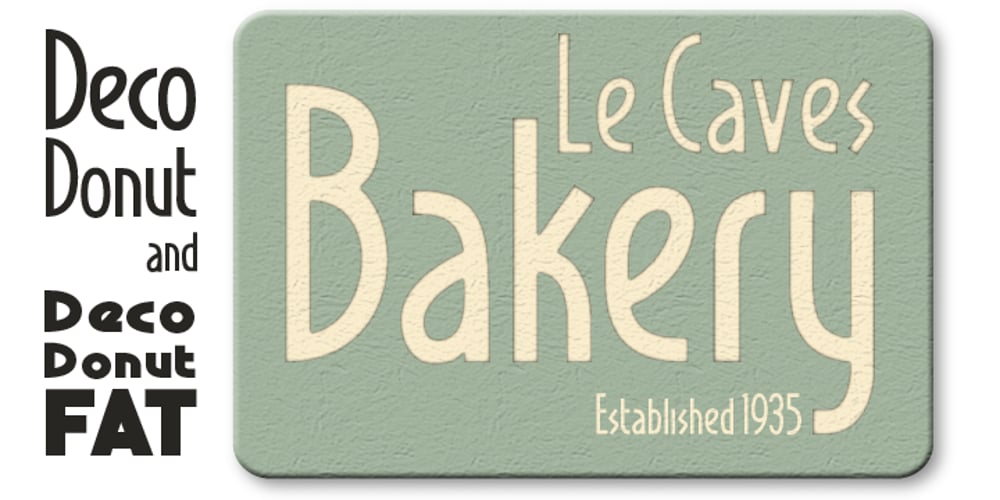 Deco Donut font