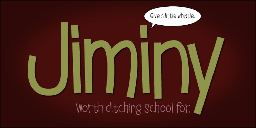 Jiminy font