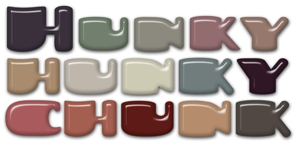 Hunky Chunk font