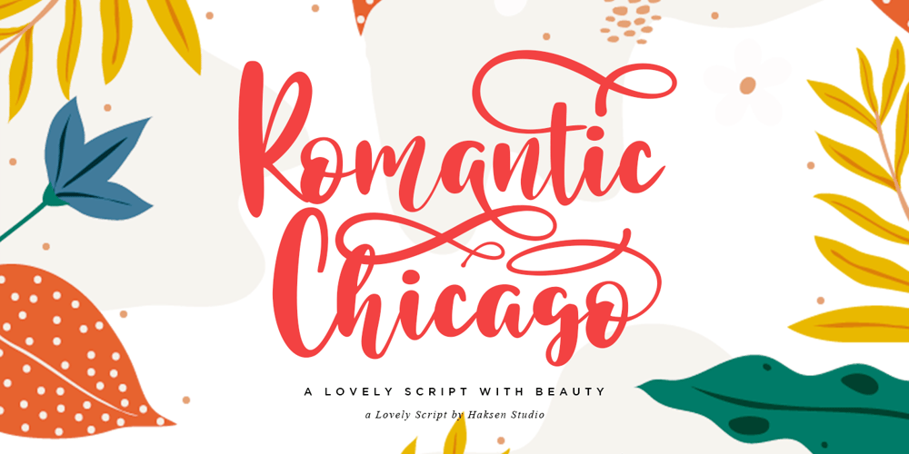 Romantic Chicago font